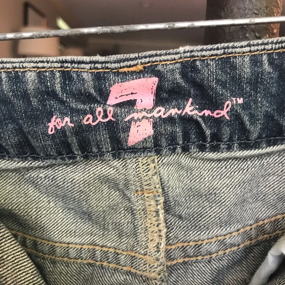 7 For All Mankind denim pencil skirt with slit - Picture 5 of 8